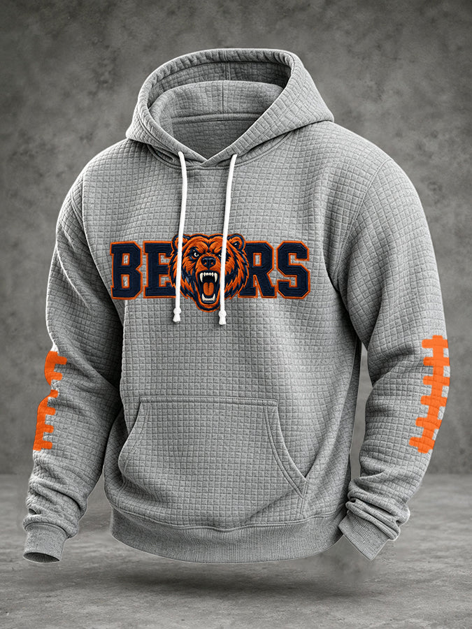 Men'S Football Printed Casual Hoodie
