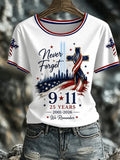 Women's USA 911 Print T-Shirt