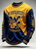 Men'S Football Printed Waffle Sweatshirt