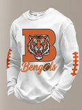Men'S Football Printed Waffle T-Shirt