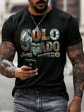 Male COLORADO STRONG Printed T-Shirt
