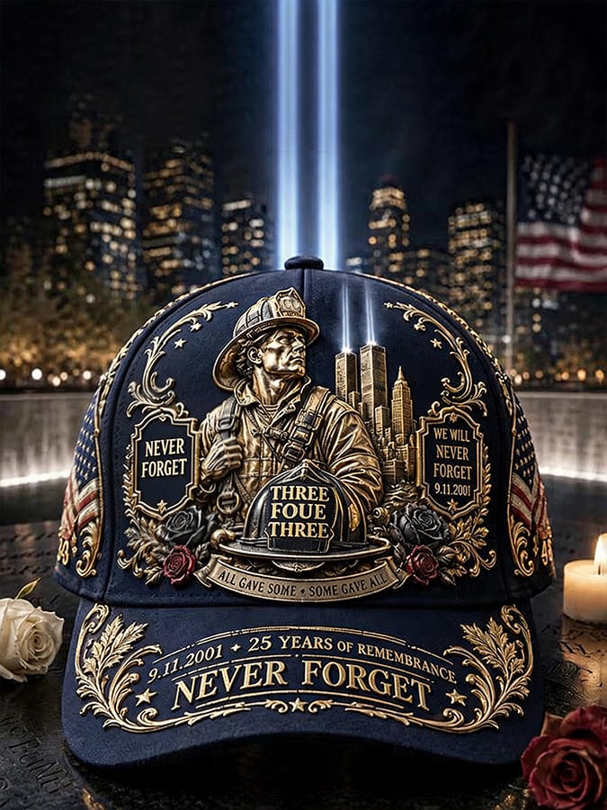 9.11 Never Forget Commemorative Printed Hat