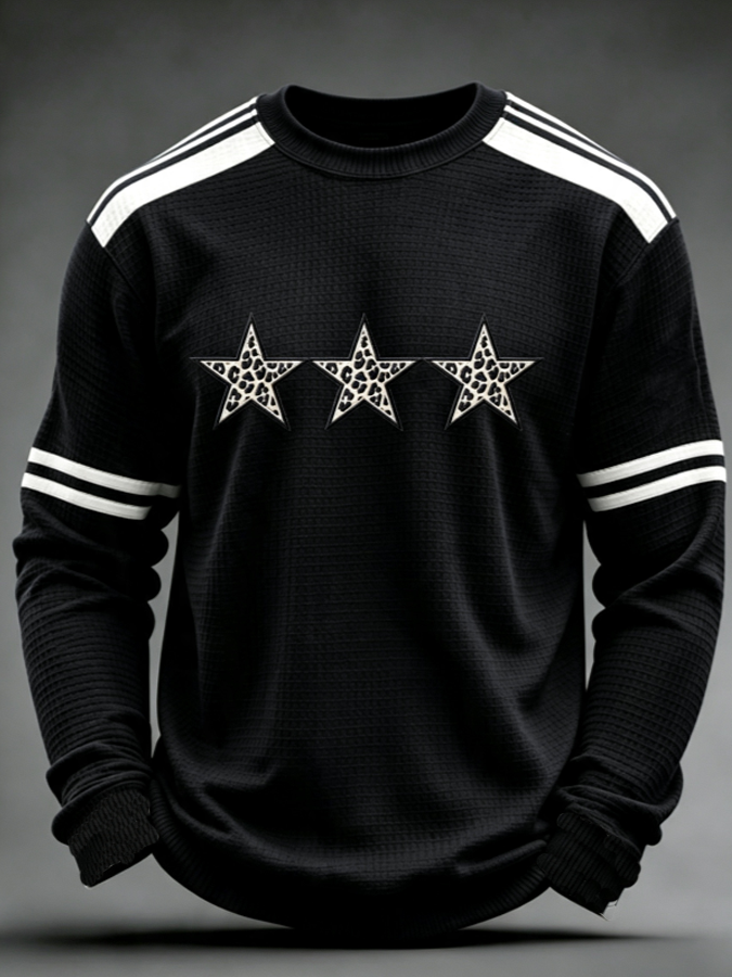 Men'S Football  Printed Waffle T-Shirt