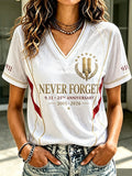 Women's 9.11 Never Forget Printed Casual Tops