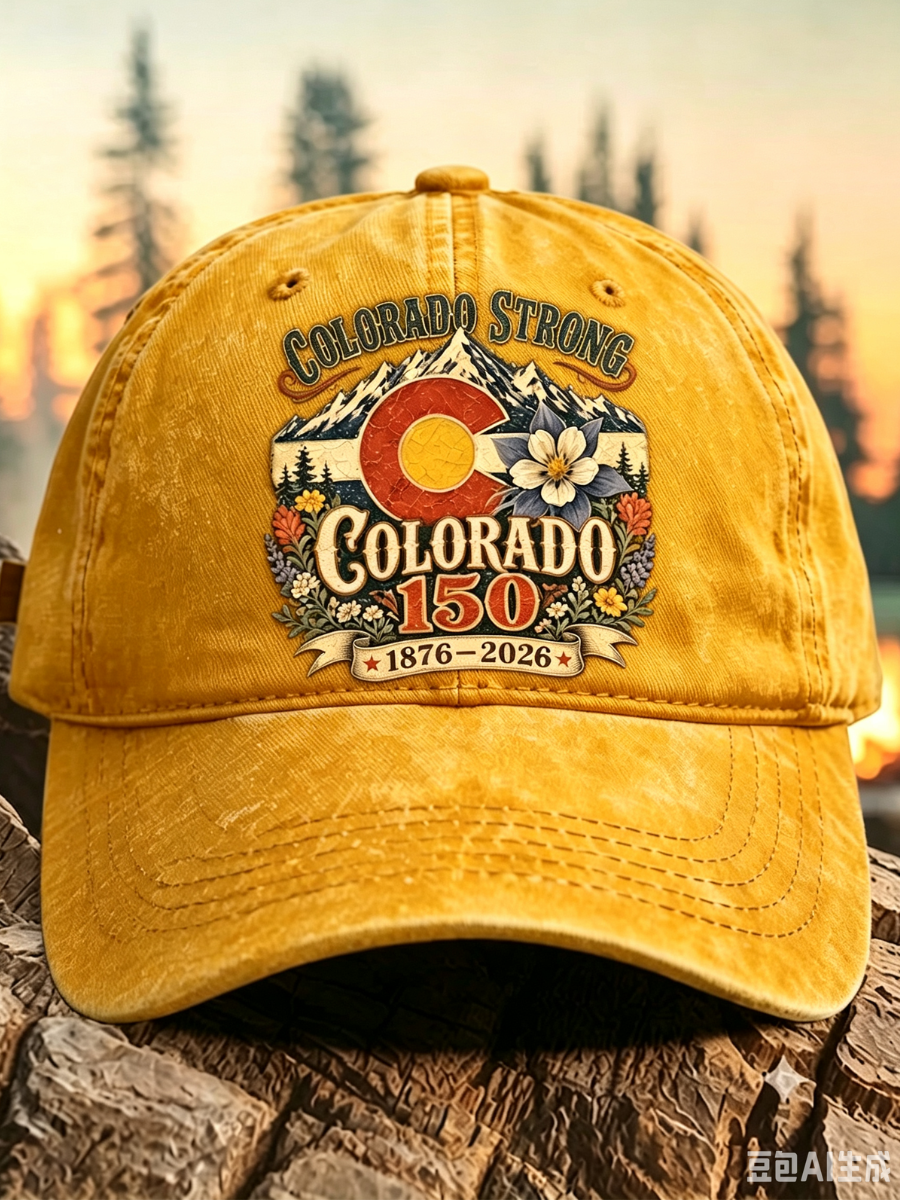 Retro Colorado Environmental Protection Print Baseball Cap
