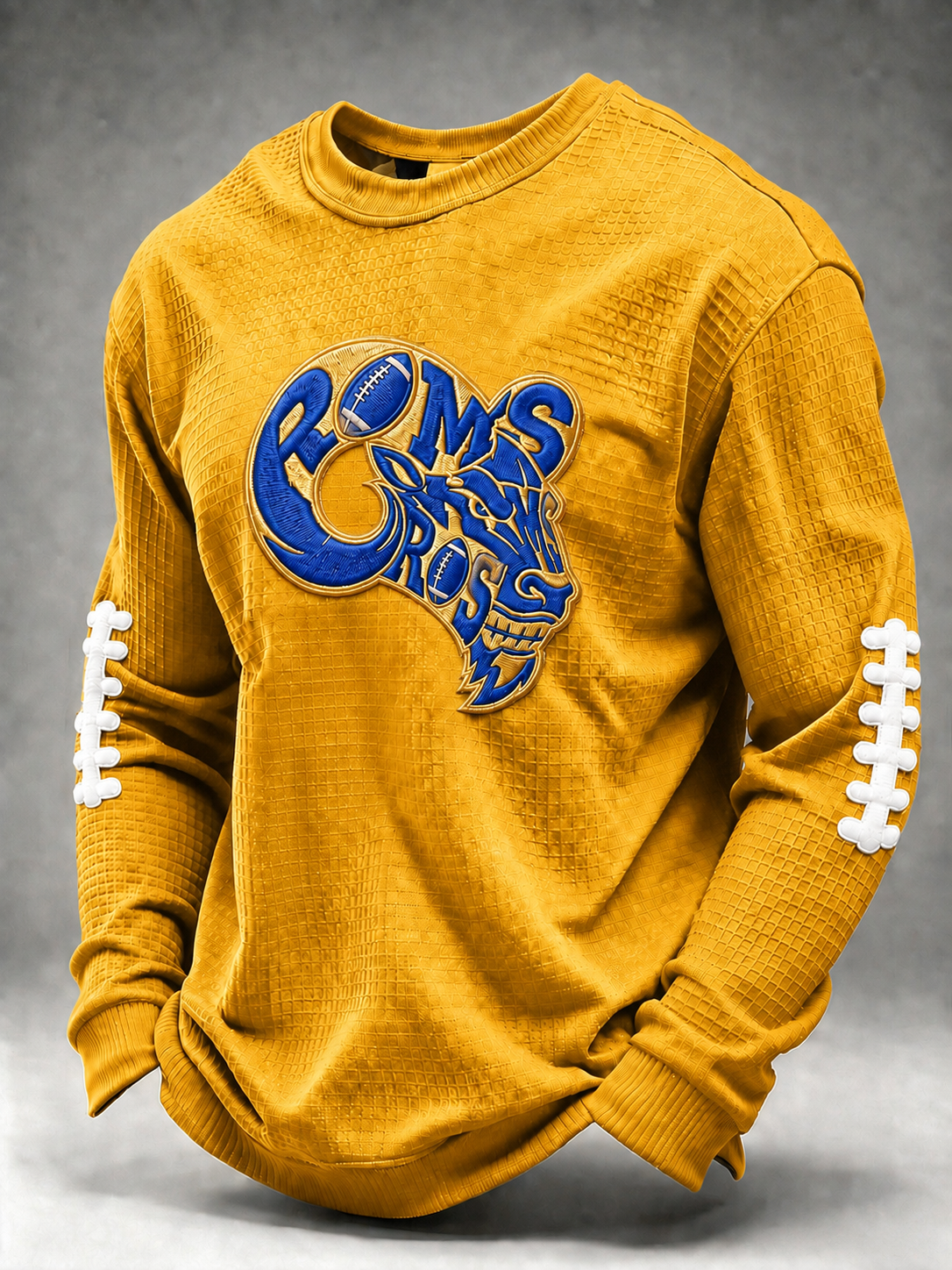Men'S Football Printed Waffle T-Shirt