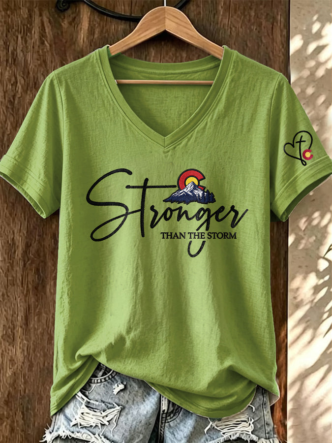 Women'S Casual Colorado Strong T-Shirt