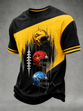 Men's American Football Fan Memorial Print T-Shirt