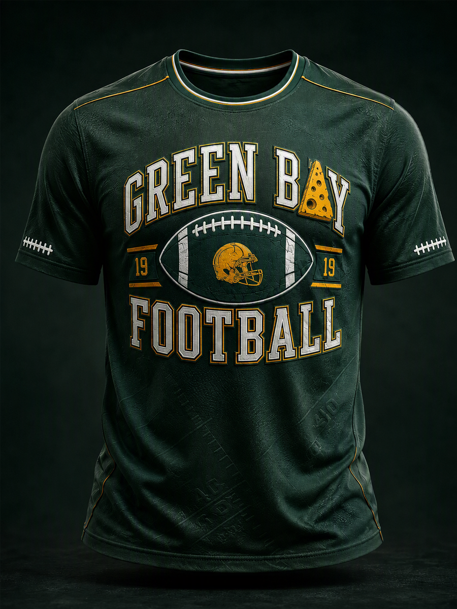 Men'S Football Fan Printed T-Shirt