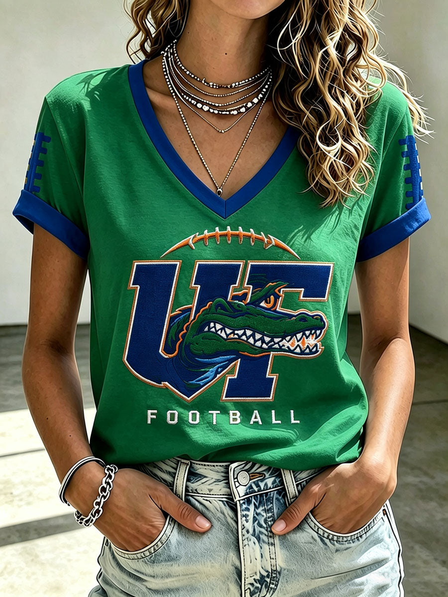 Women'S Football Print Short-Sleeve T-Shirt
