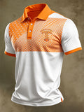 Men's Football Team Fans Football Print Casual Polo