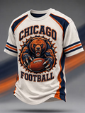 Men's Football Gameday Gift For Football Fans Casual Tee