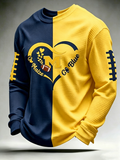 Men's Rugby Pattern Waffle T-shirt
