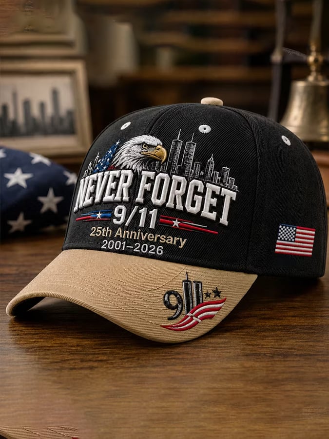 Unisex  Retro 9.11 Never Forget Printing Hat