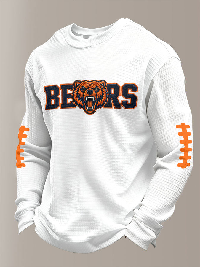 Men'S Football Printed Waffle T-Shirt