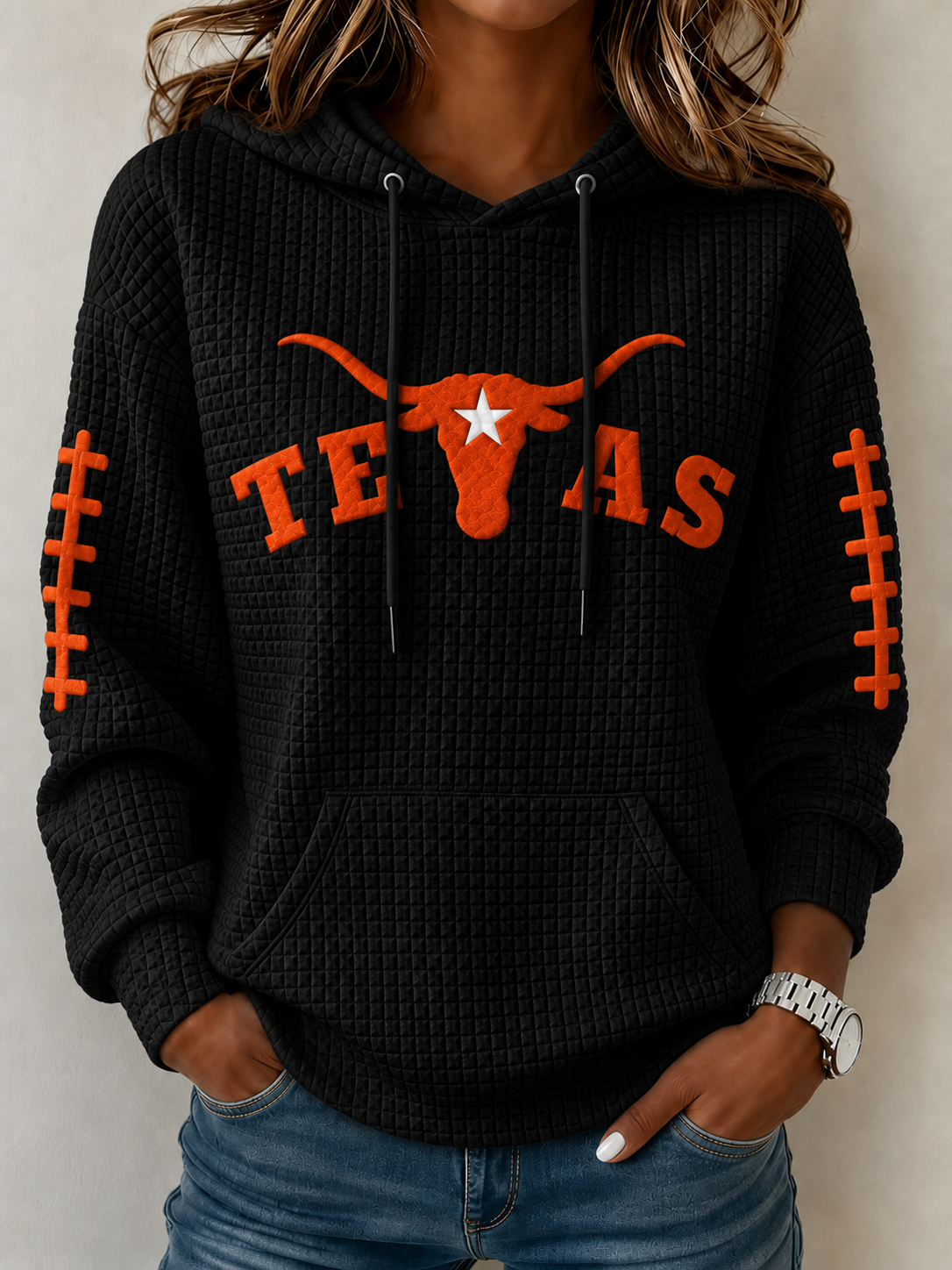 Women's Football Print Sweatshirt