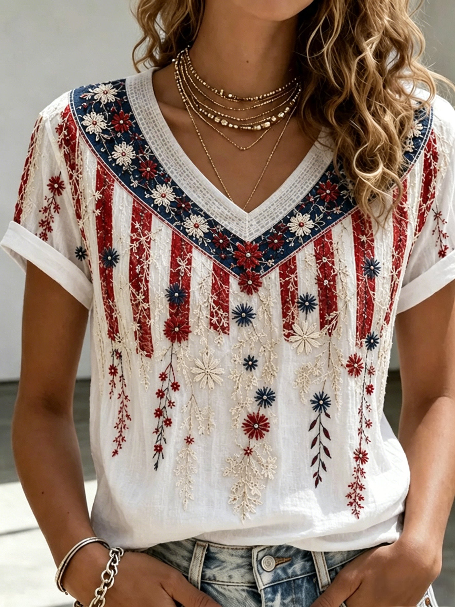 Women's Casual Printed Top