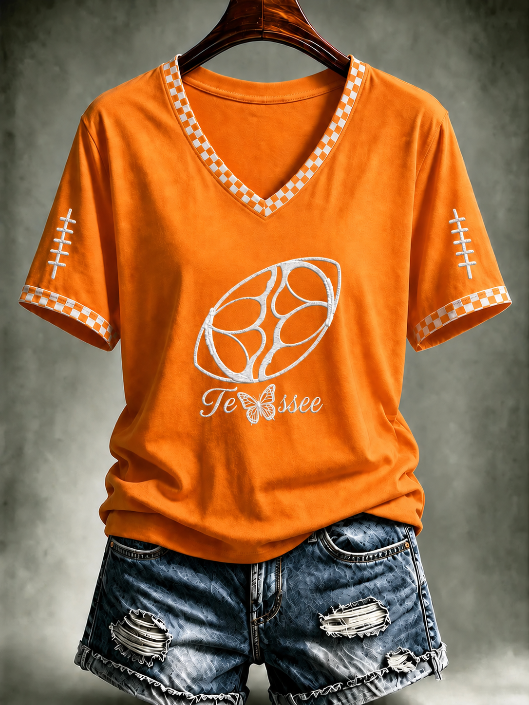 Women'S Football Casual Printed T-Shirt