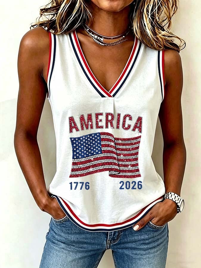 Women's 1776–2026 U.S. 250th Anniversary Commemorative Printed Vest