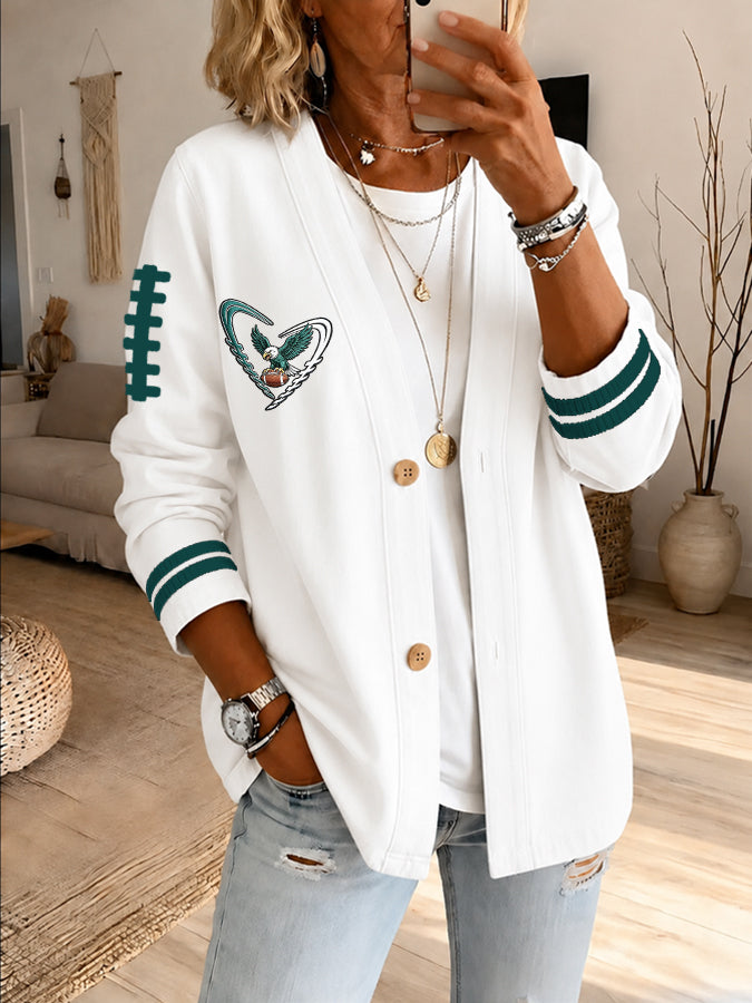Women'S Football Fan Cardigan