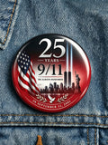 9/11 Memorial Printed Brooch