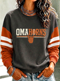 Women'S Retro Rugby Round Neck Sports Shirt