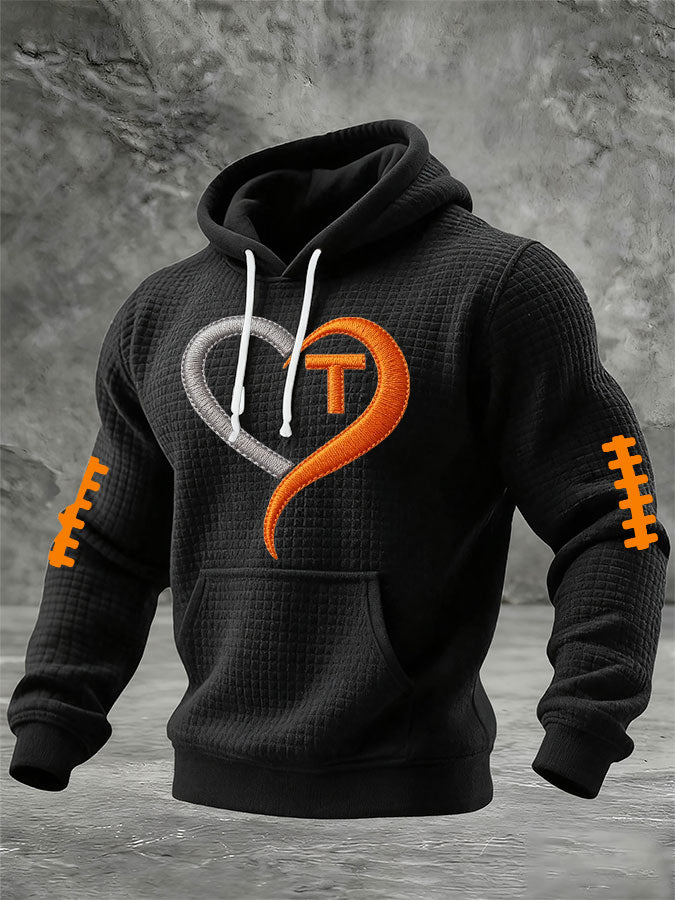 Men'S Football Printed Casual Hoodie