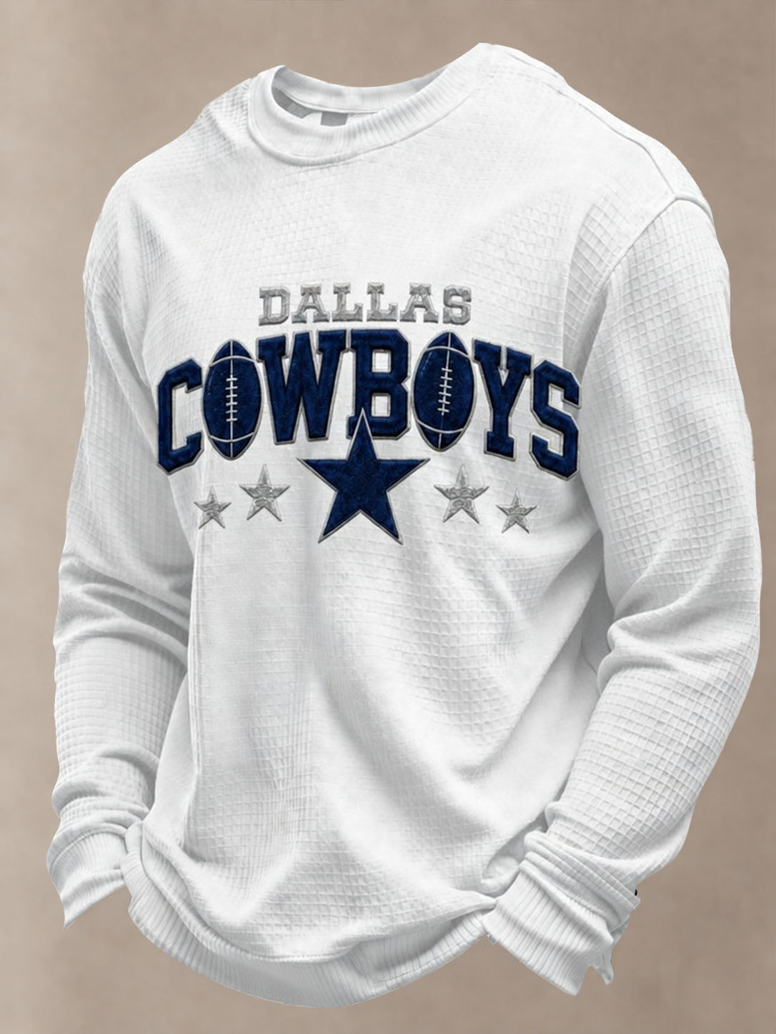 Men'S Retro Football Waffle T-Shirt