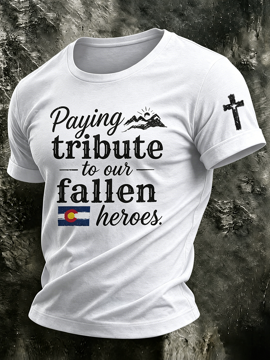 Men's Paying Tribute to Our Fallen Heroes T-shirt