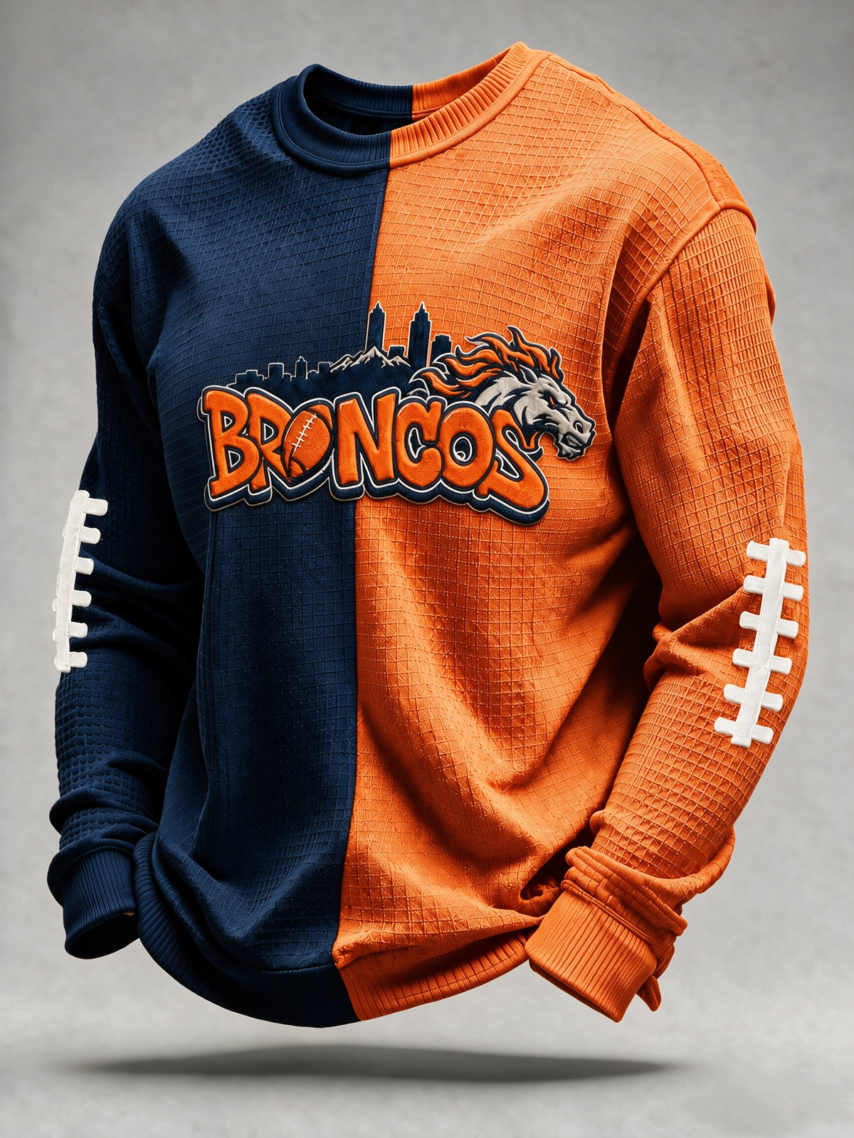 Men'S Football Fans Printed Waffle T-Shirt