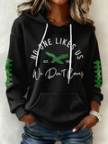 Women's Football Print Sweatshirt
