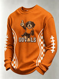 Men'S Football Printed Waffle T-Shirt