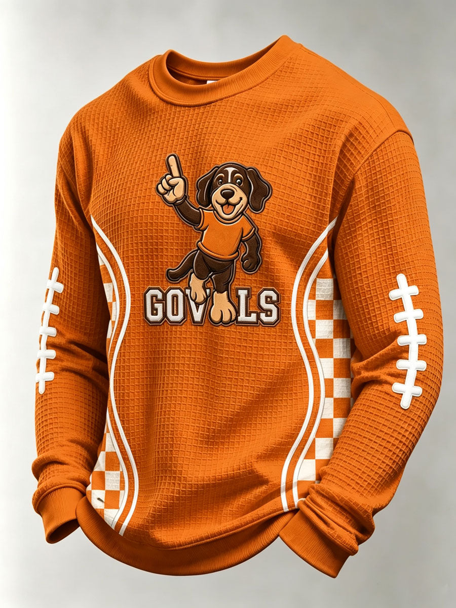Men'S Football Printed Waffle T-Shirt