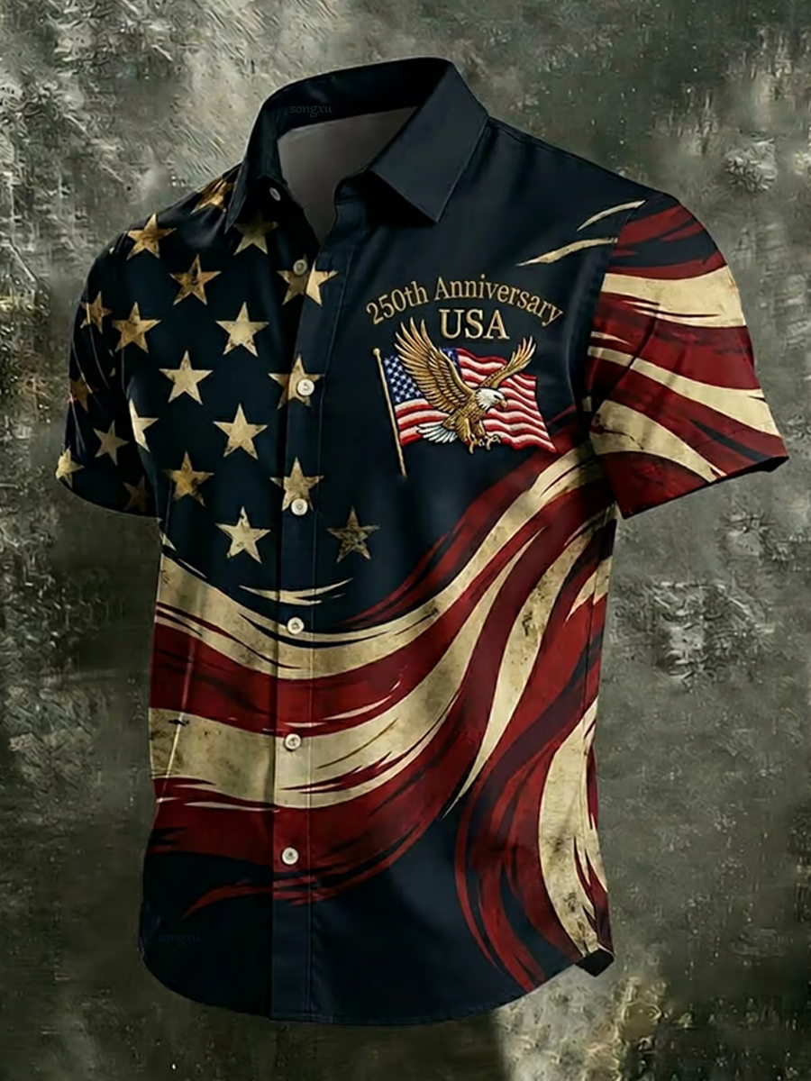 Men's American 250th Anniversary Short Sleeve Shirt
