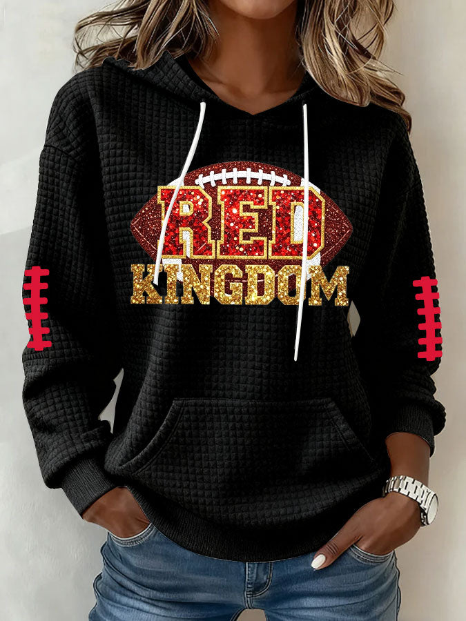 Women'S Football Print Sweatshirt