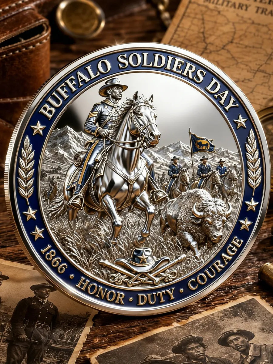 Buffalo Soldiers Day Commemorative Metal Medal