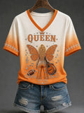 Women's Football Commemorative Printed T-Shirt