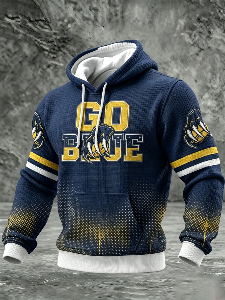 Men's Football Printed Casual Hoodie