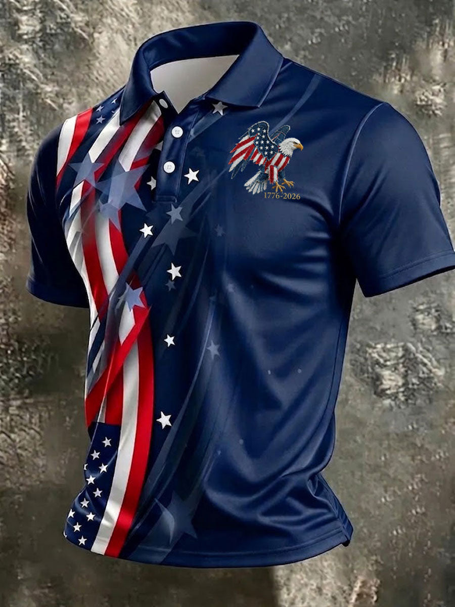 Men'S 250Th Anniversary Printed Casual T-Shirt