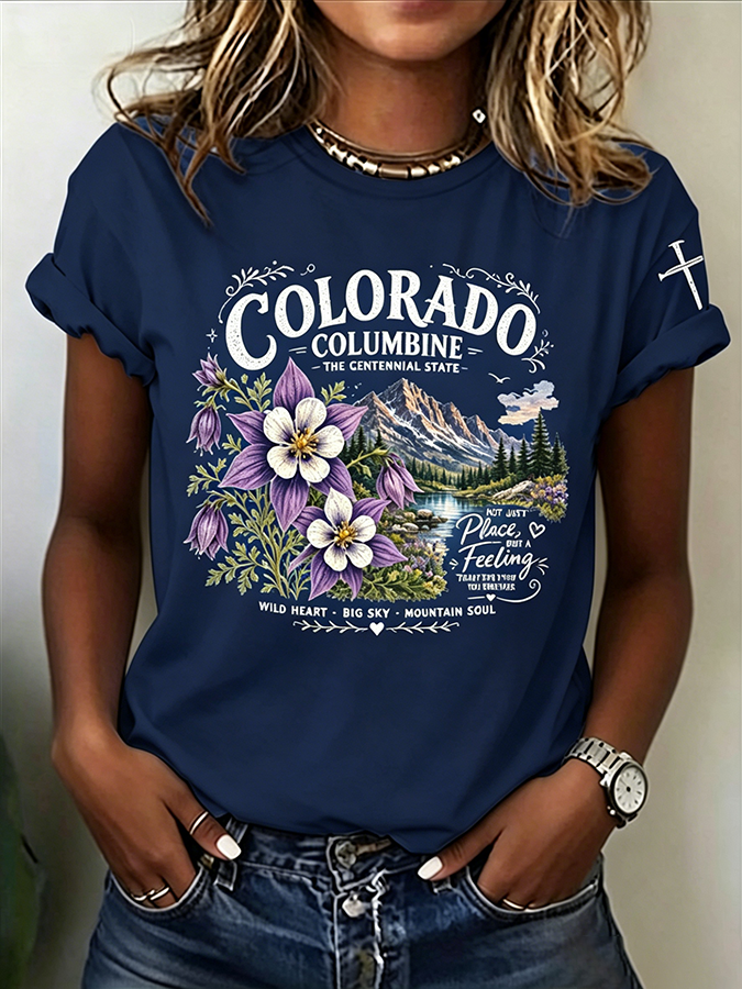 Women's Casual Colorado T-shirt
