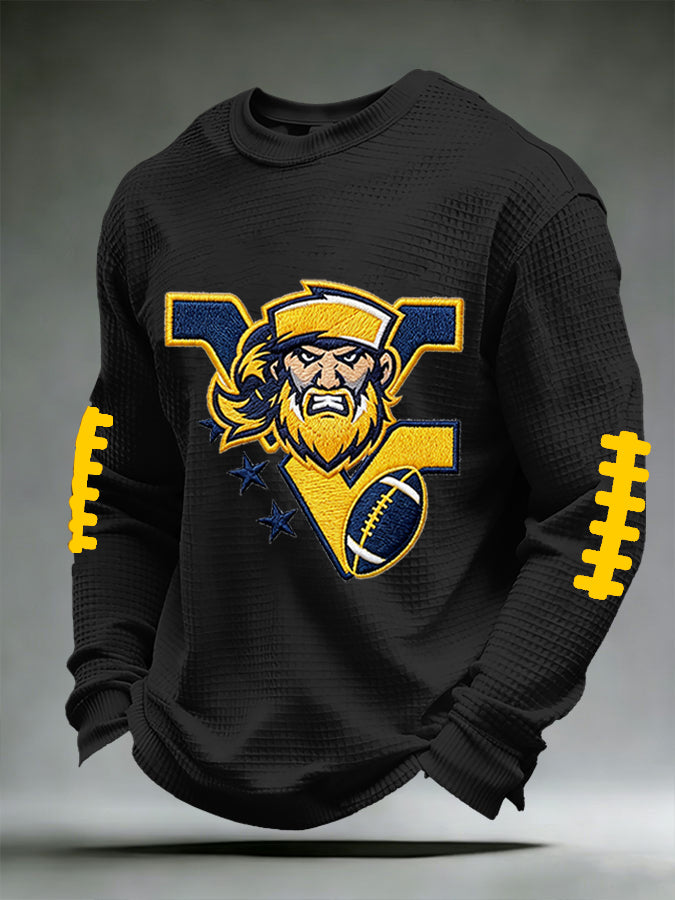 Men'S Retro Football Waffle T-Shirt