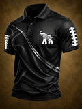 Men'S Retro Rugby Collar Polo T-Shirt