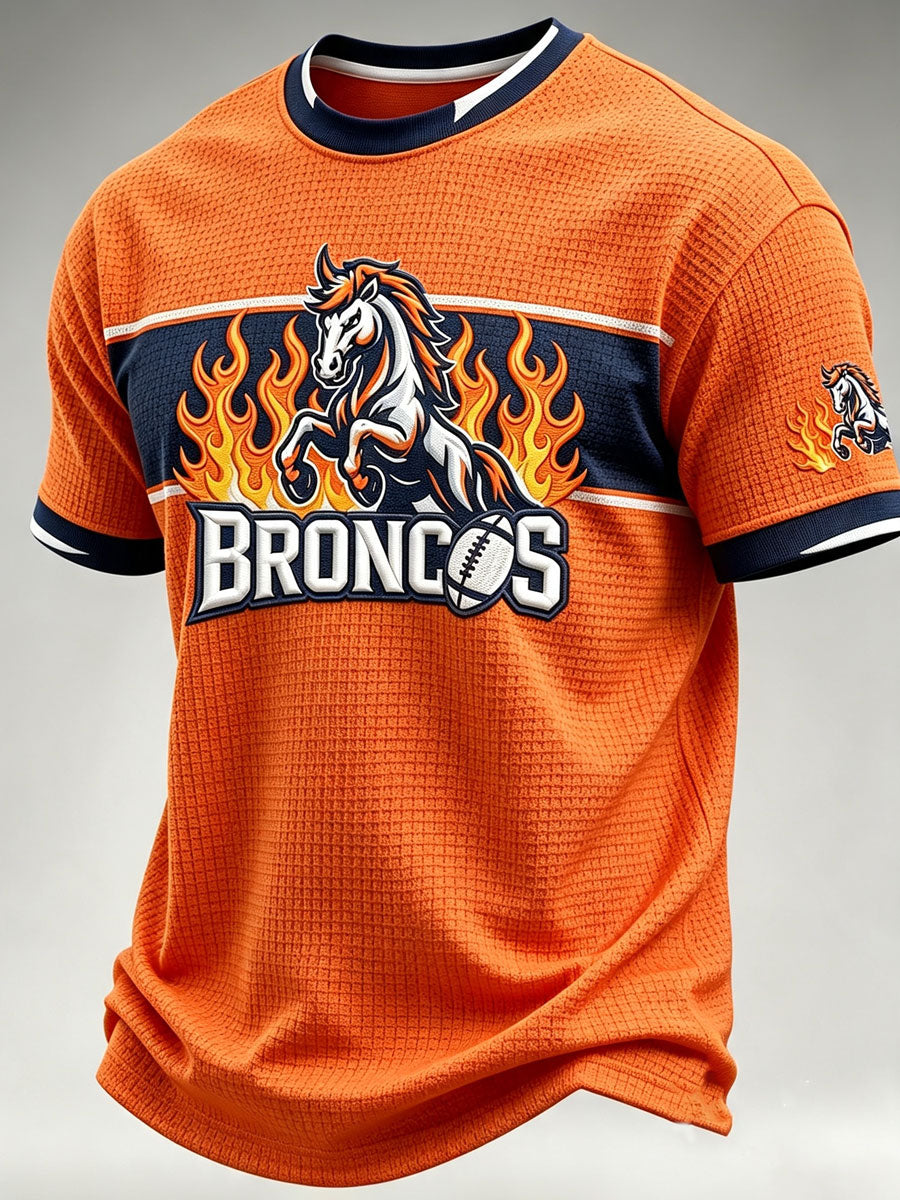 Men'S Football Fan Waffle T-Shirt