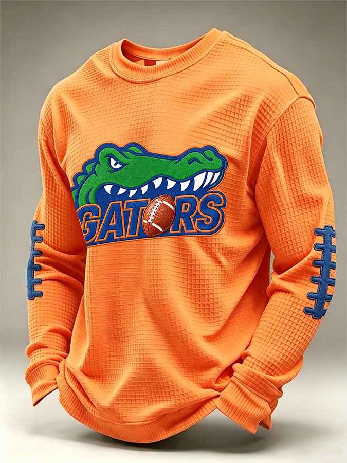 Men'S Retro Football Waffle T-Shirt