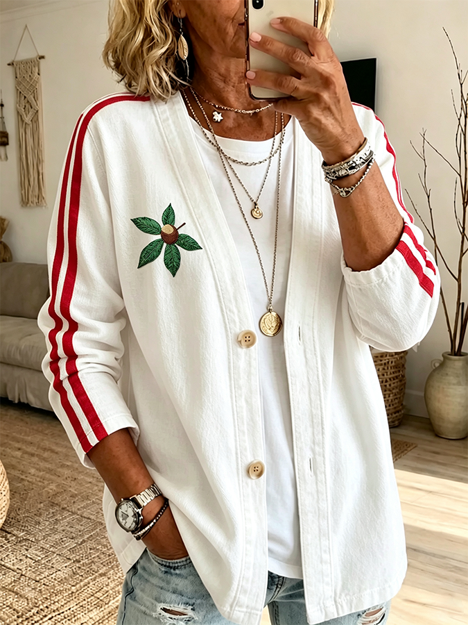 Women'S University Football Fan Cardigan
