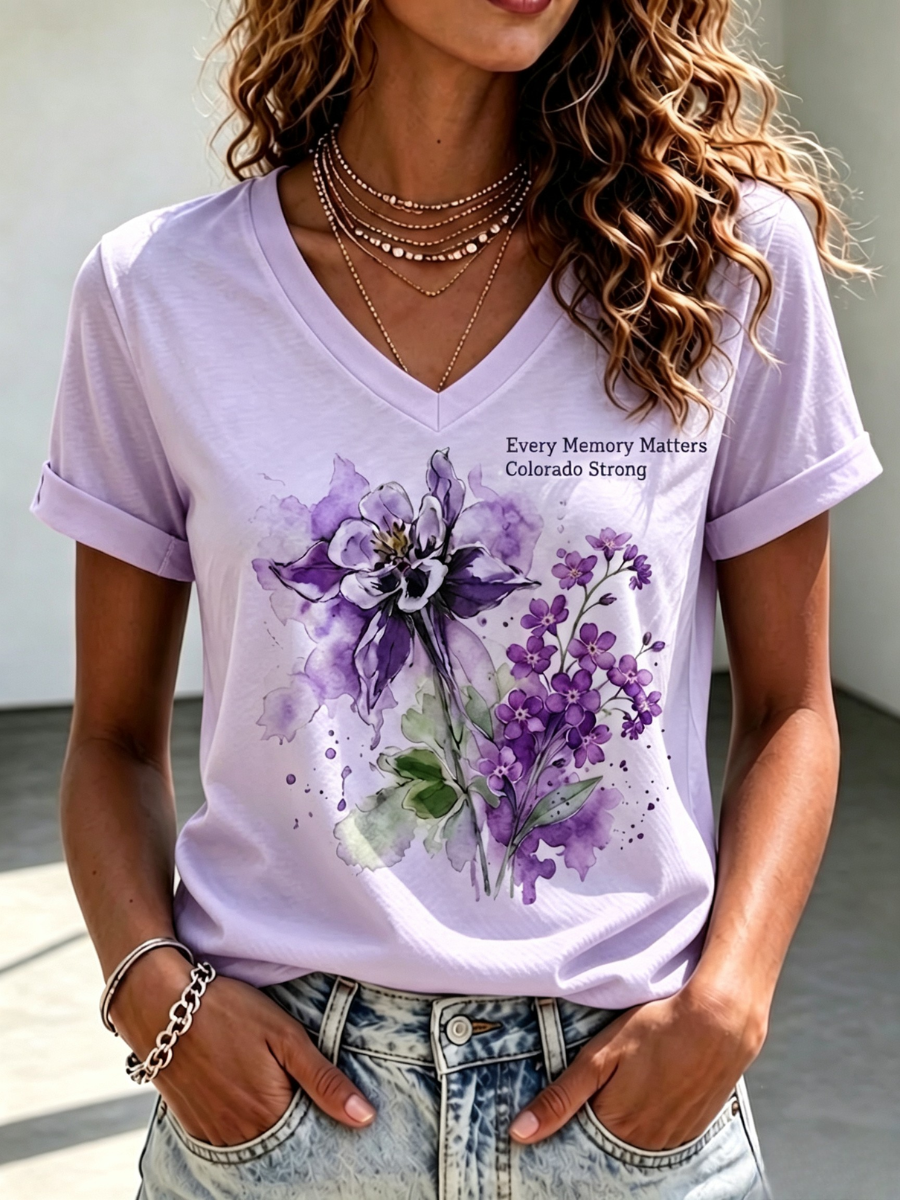 Women'S Colorado Strong Printed T-Shirt