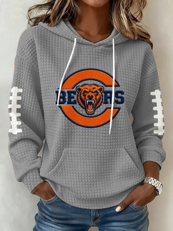 Women'S Football Fans Print Sweatshirt
