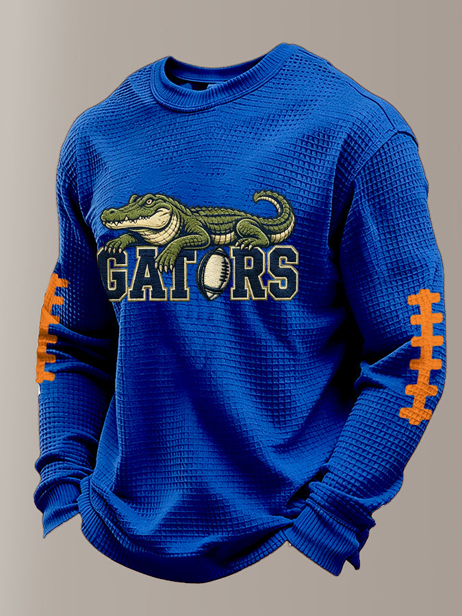 Men'S Football Printed Waffle T-Shirt