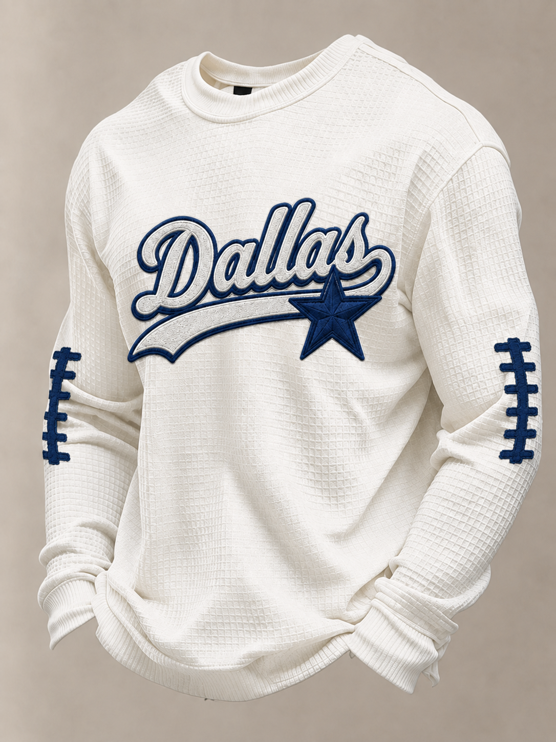 Men'S Football  Printed Waffle T-Shirt