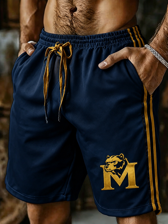 Men'S Football Sports Outdoor Printed Shorts